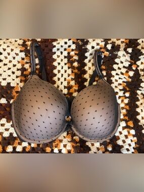 Cacique Black Polka Dot T-Shirt Bra